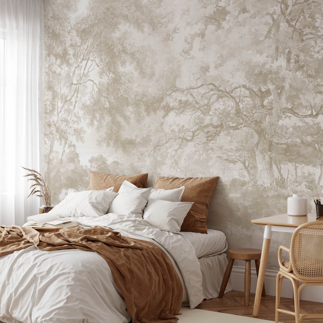 Antique Country Charm Wallpaper Mural