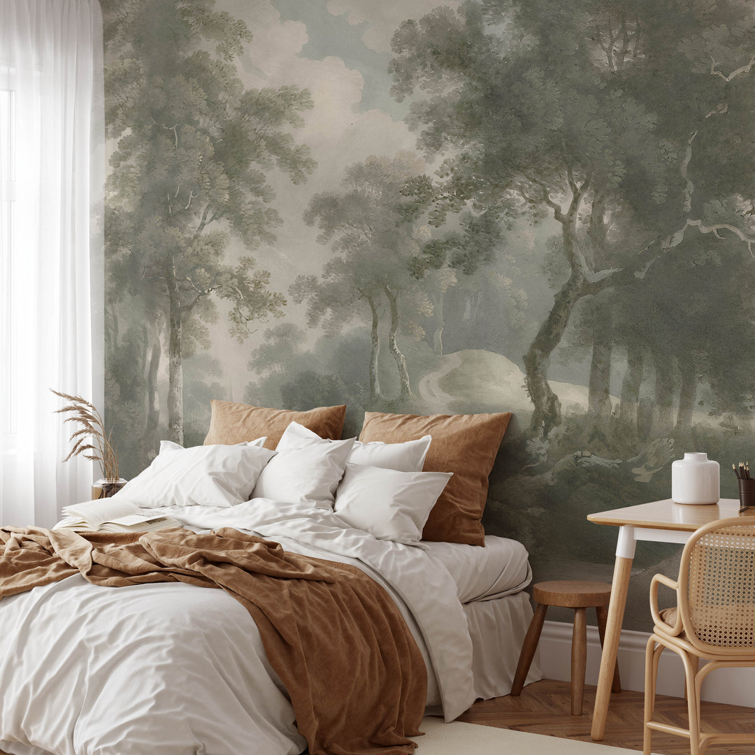 Antique Woodland Trail Mural