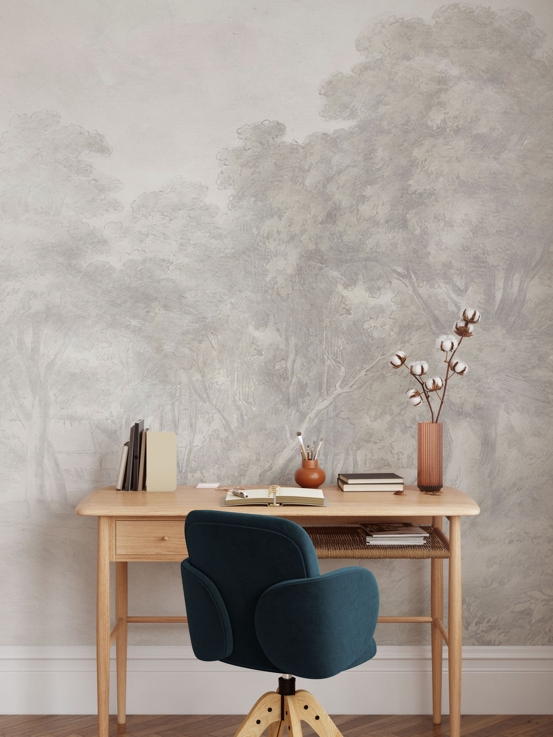 Faded Forest Dreams Wallpaper Mural