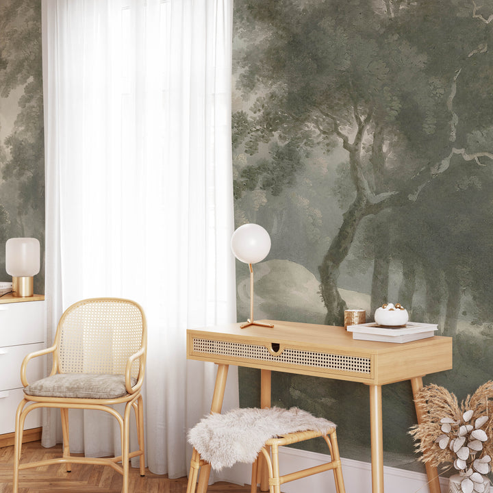 Antique Woodland Trail Mural