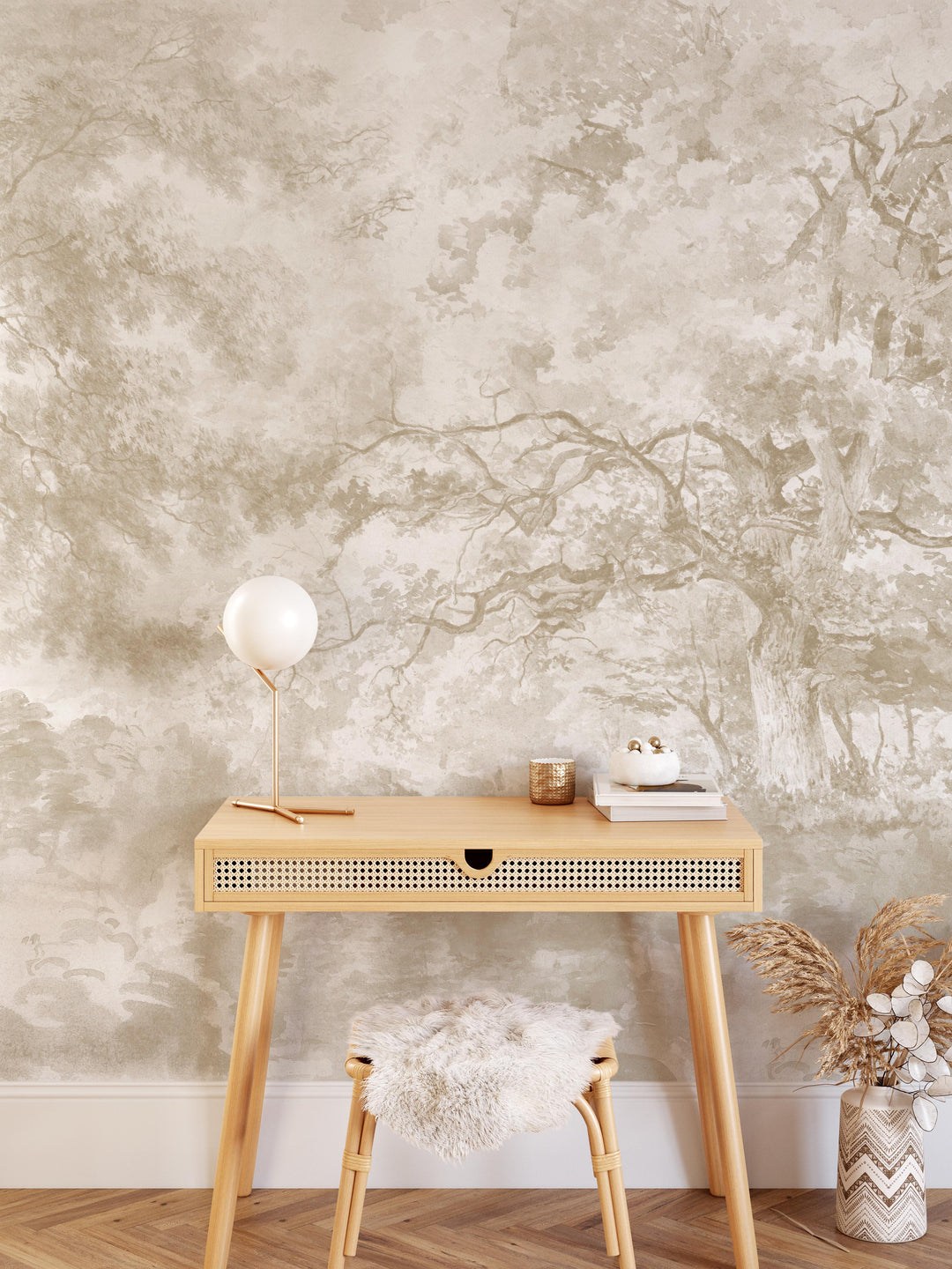 Antique Country Charm Wallpaper Mural