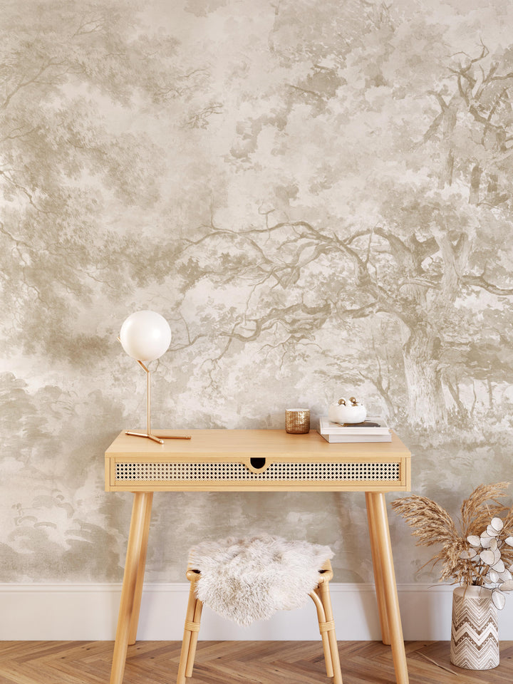 Antique Country Charm Wallpaper Mural