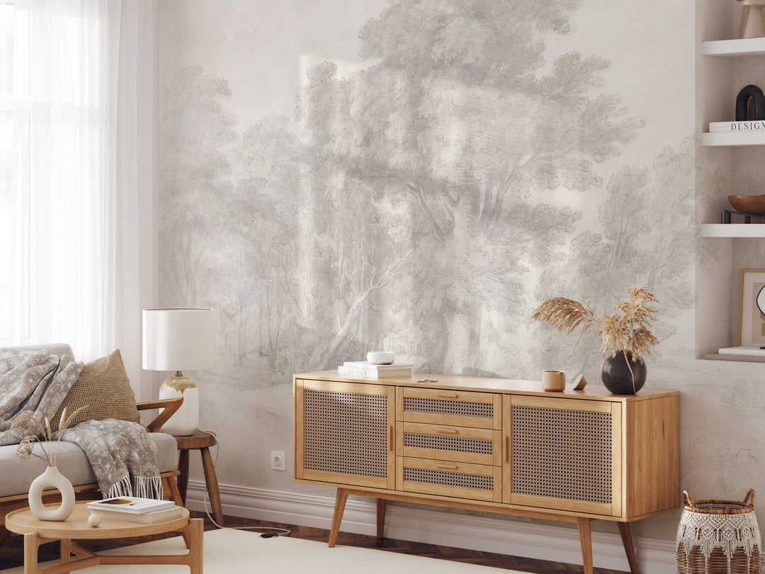 Faded Forest Dreams Wallpaper Mural