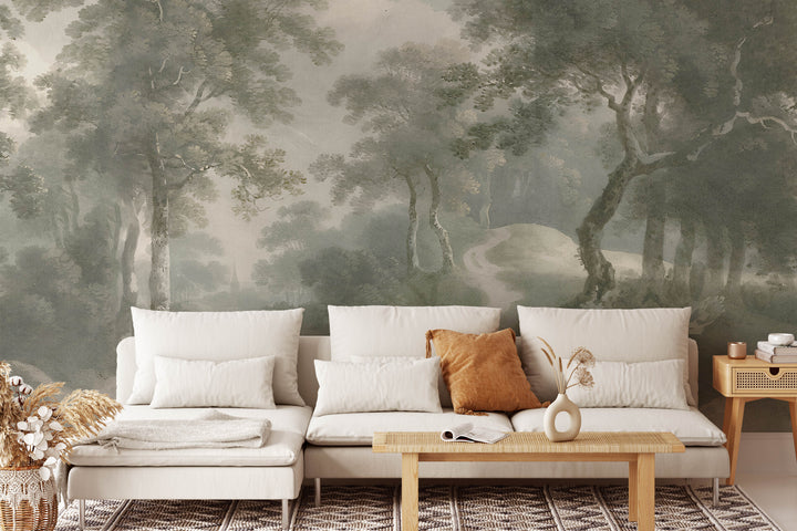 Antique Woodland Trail Mural