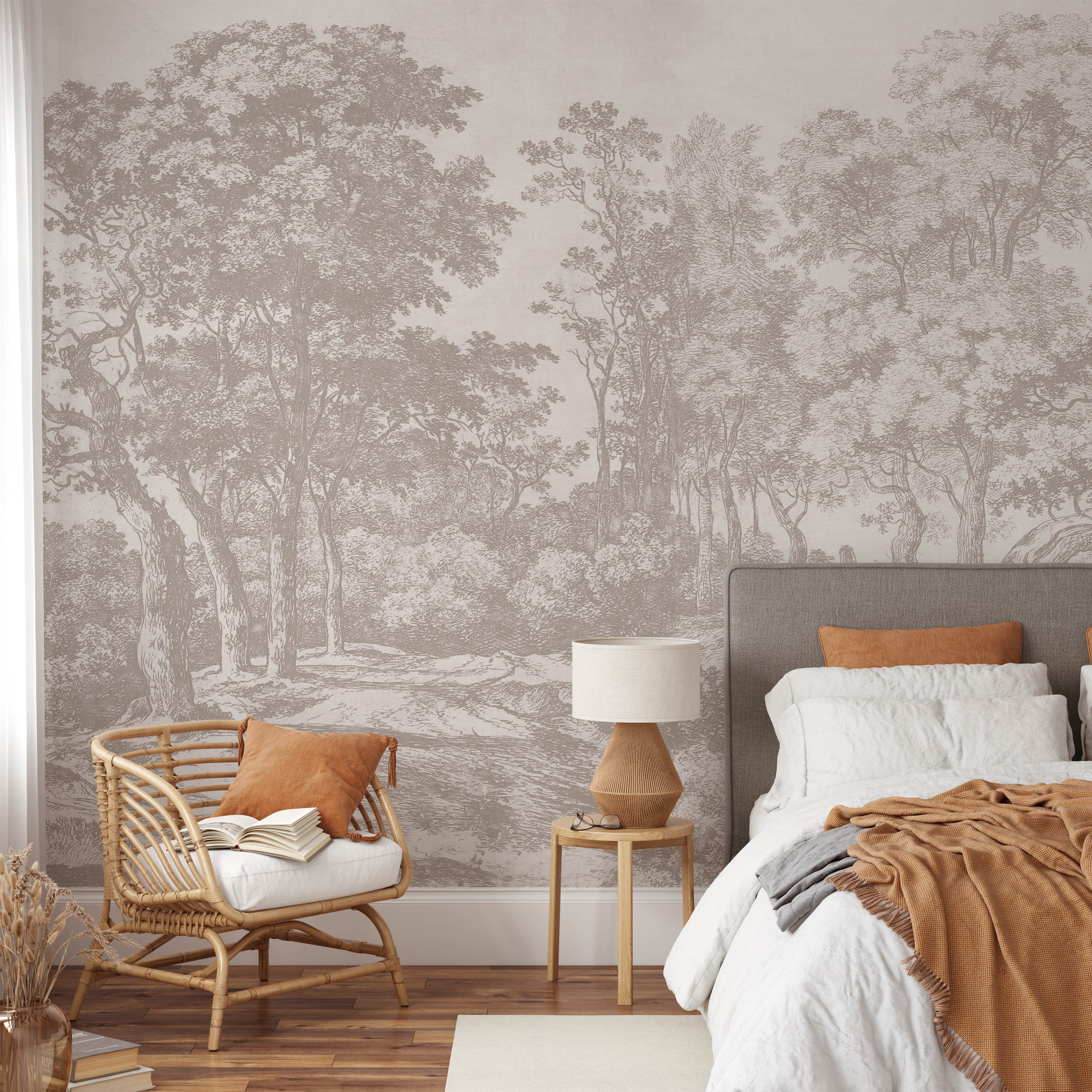 SMELL タペストリー Vintage Forest Tapestry Wall Mural – Koko Art Shop