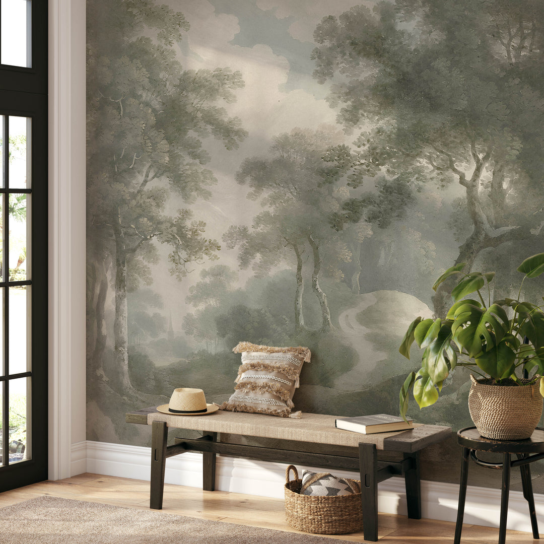 Antique Woodland Trail Mural