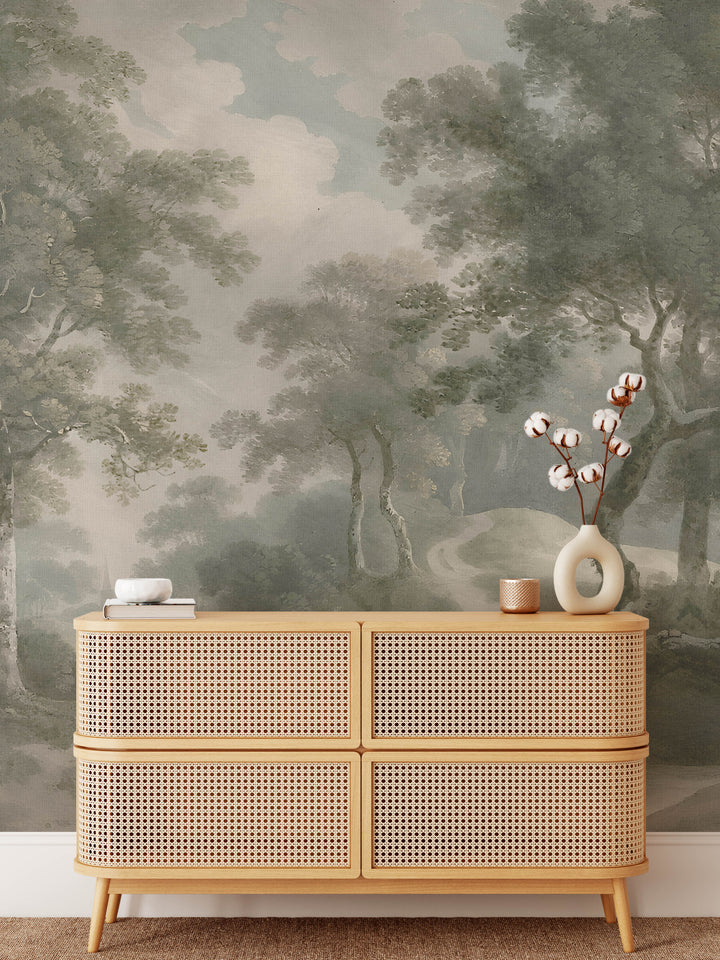 Antique Woodland Trail Mural