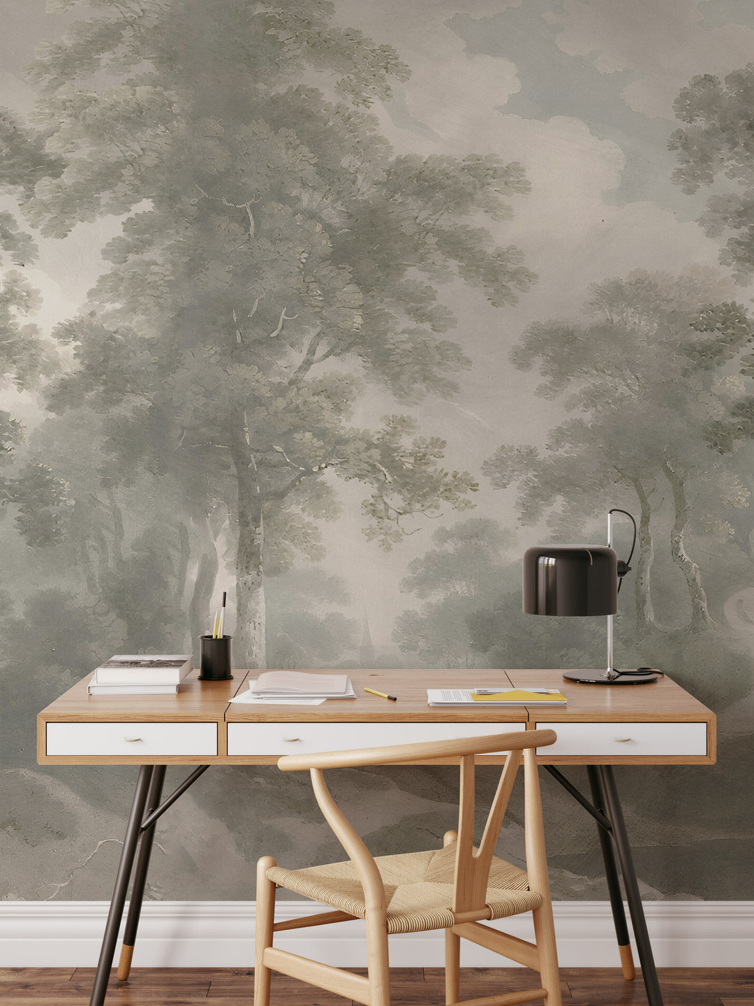 Antique Woodland Trail Mural