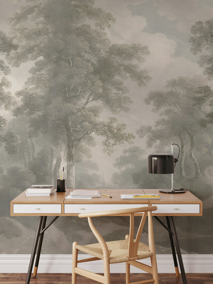 Antique Woodland Trail Mural