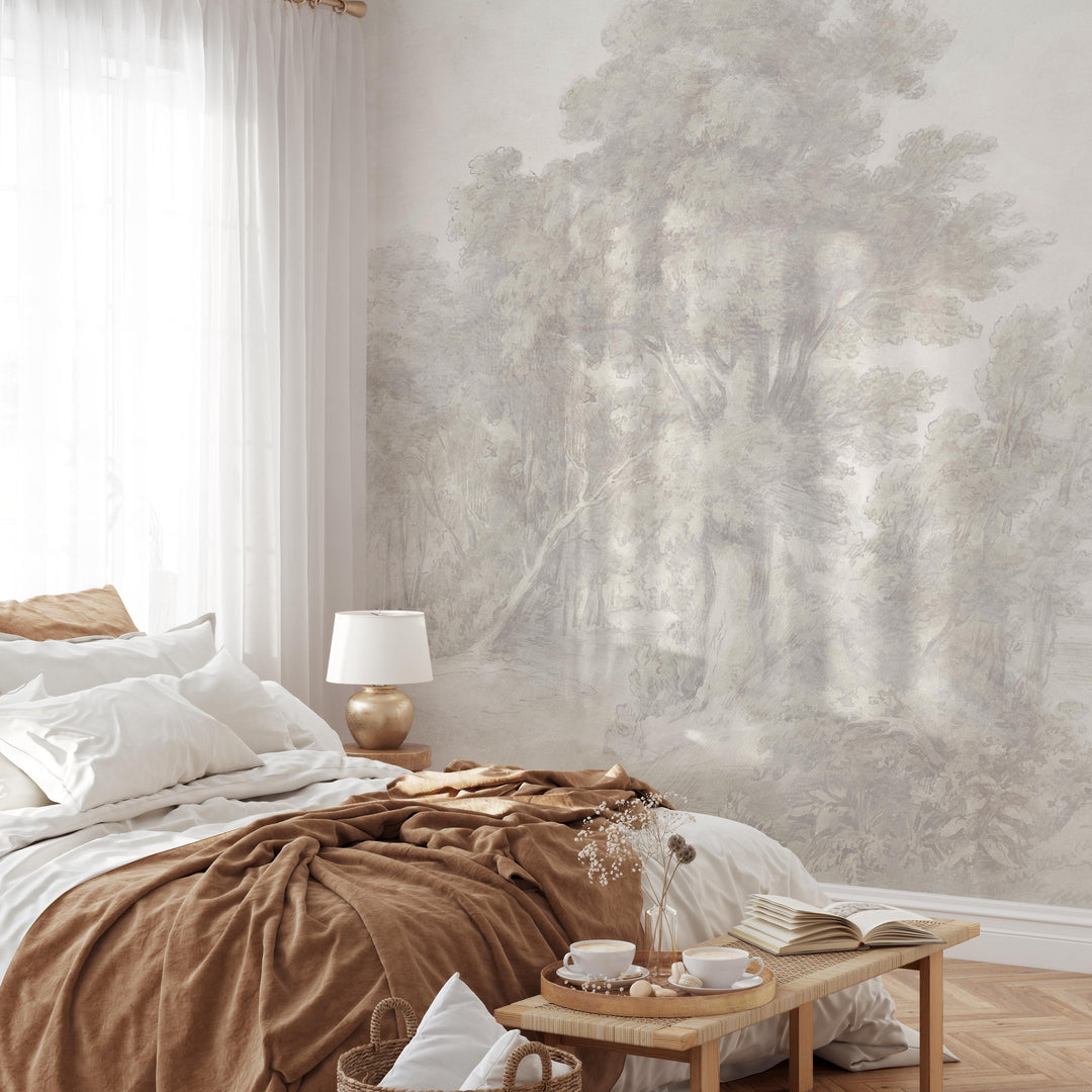 Faded Forest Dreams Wallpaper Mural
