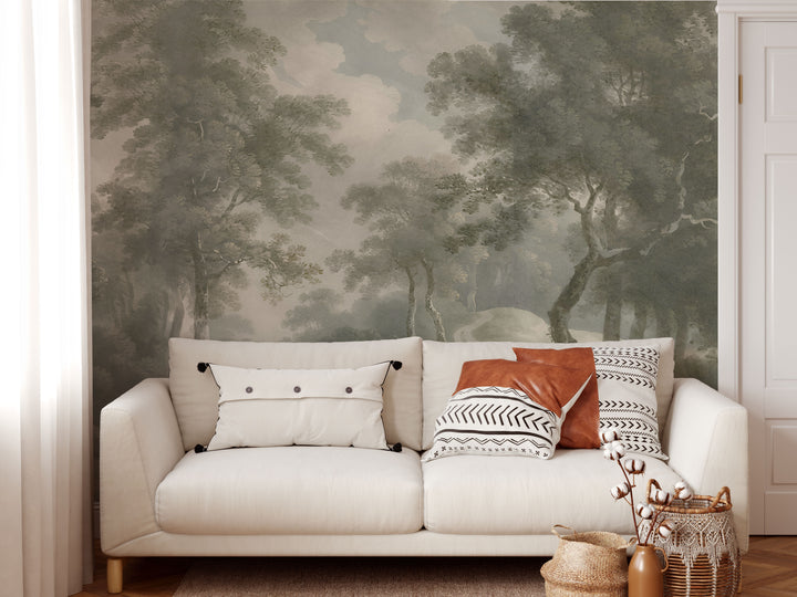 Antique Woodland Trail Mural