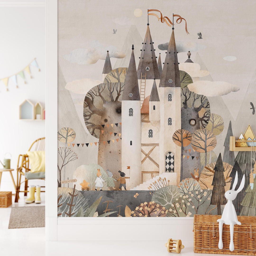 Magic Castle in the Mountains Mural