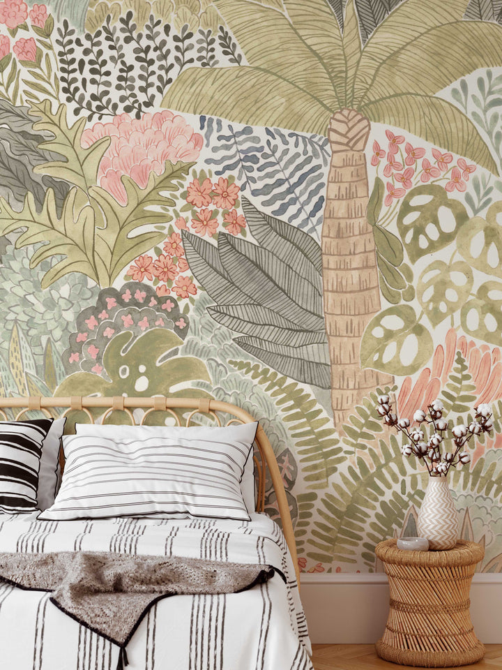 Mural Selva Tropical Mágica