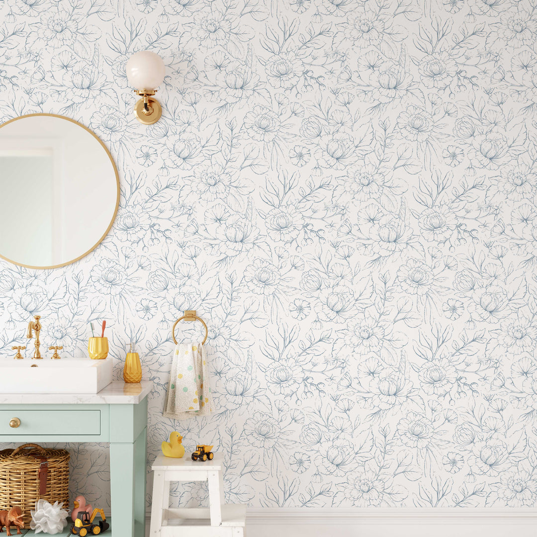 Boho Minimalist Rose Wallpaper