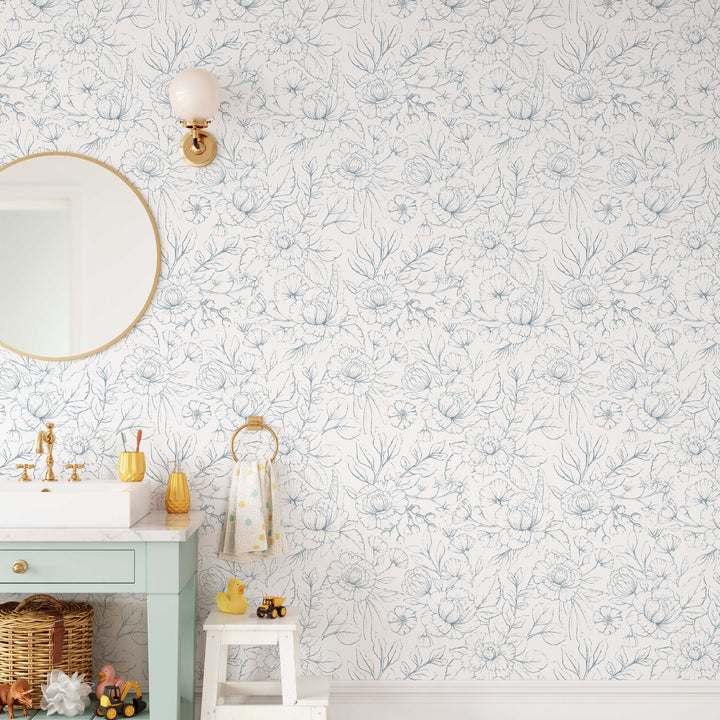 Boho Minimalist Rose Wallpaper