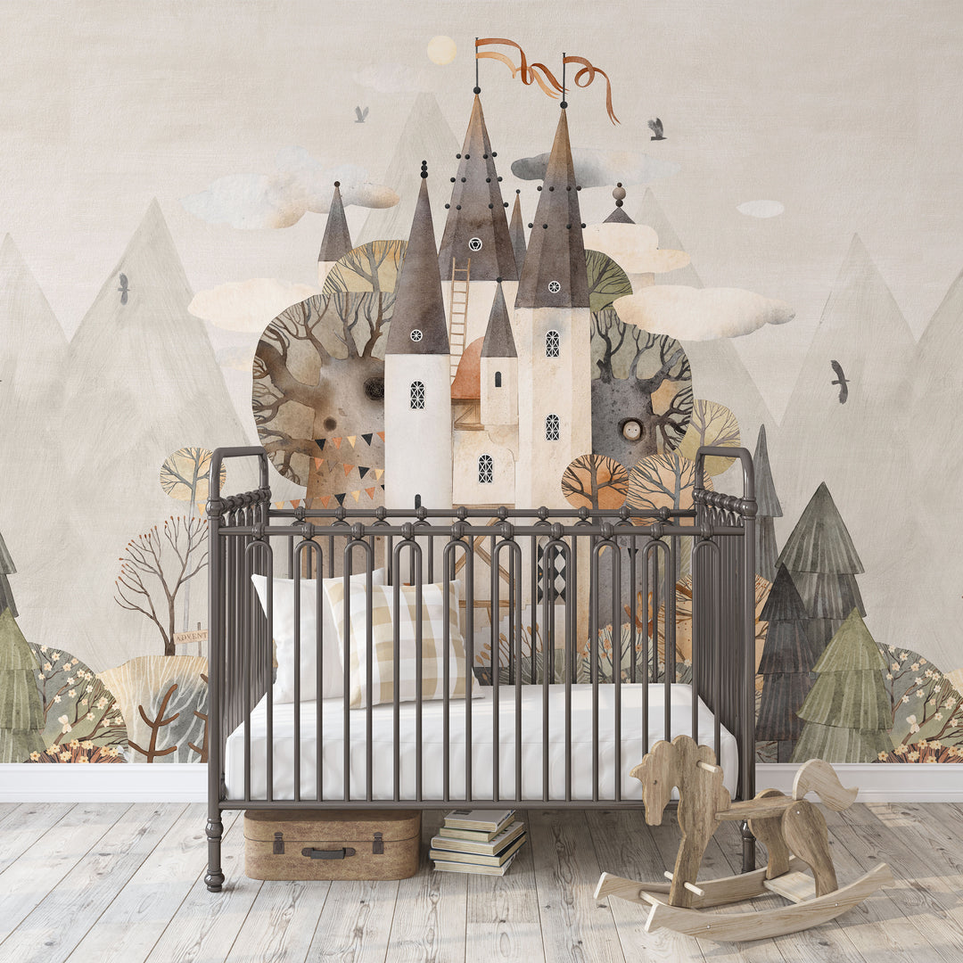 Magic Castle in the Mountains Mural