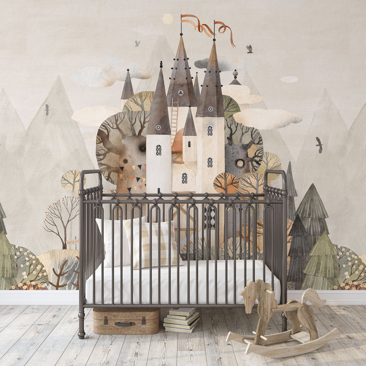 Magic Castle in the Mountains Mural