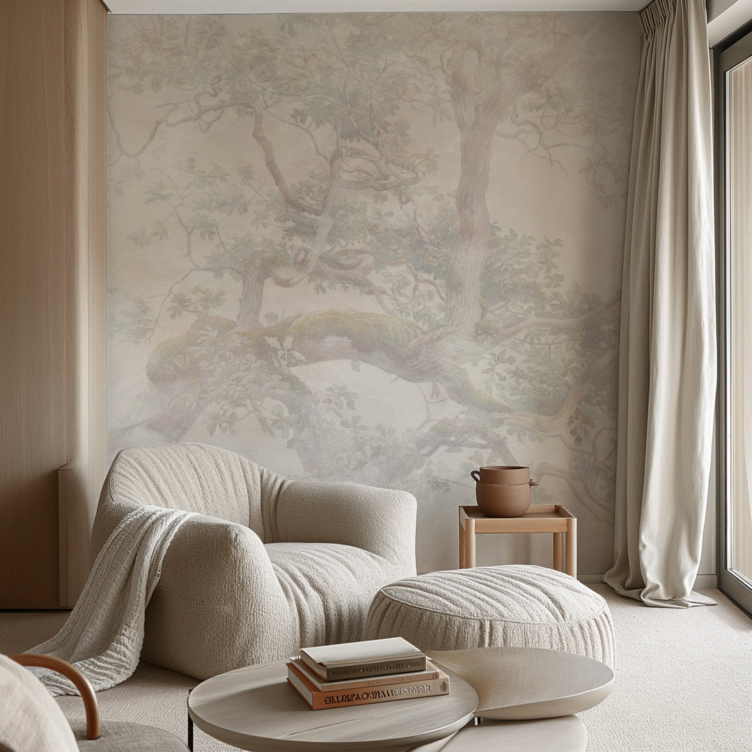 Old Forest Light Wallpaper Mural