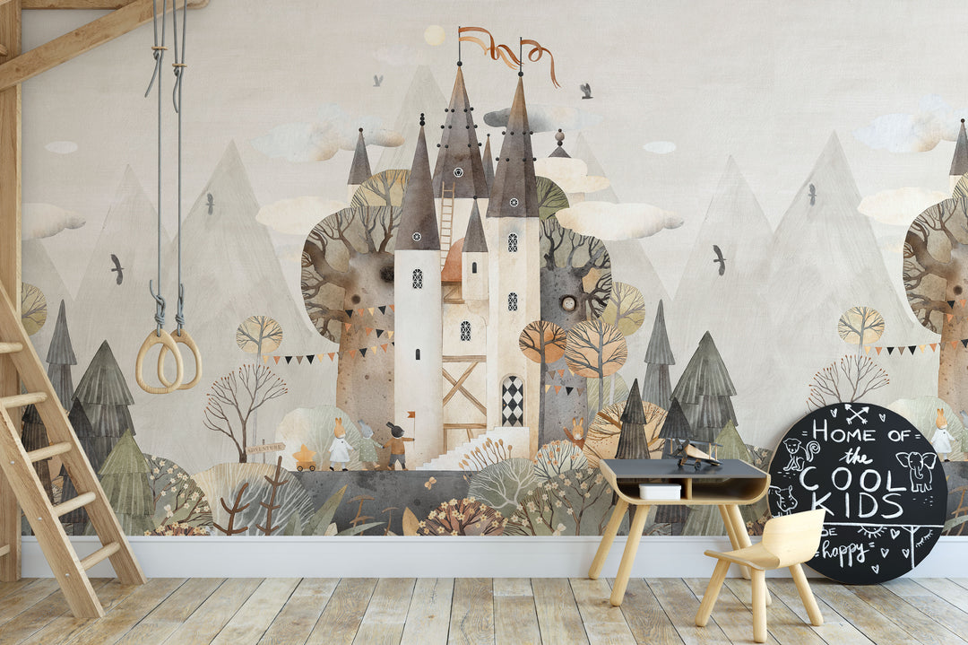 Magic Castle in the Mountains Mural