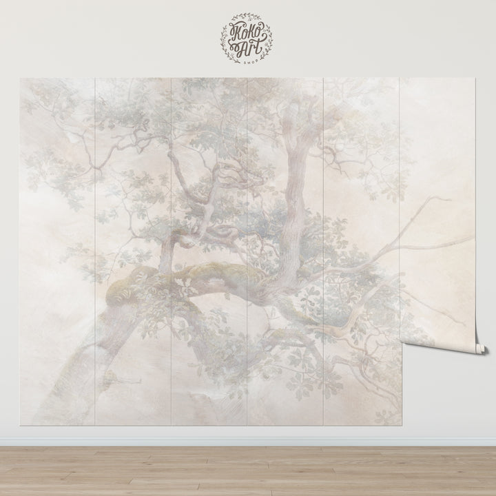 Old Forest Light Wallpaper Mural
