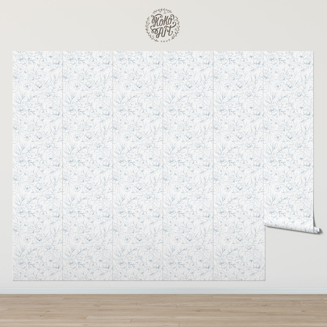 Boho Minimalist Rose Wallpaper