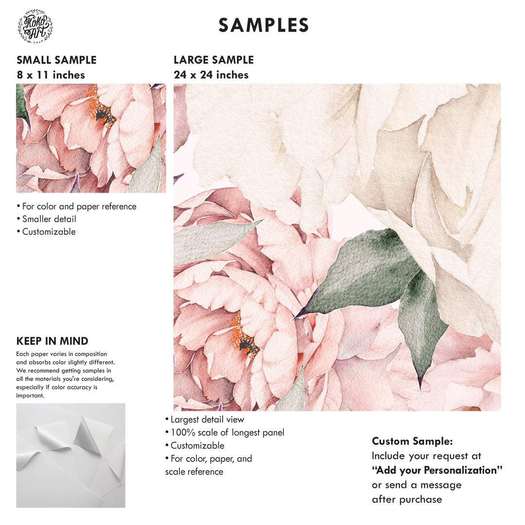 Gorgeous Peony Mural
