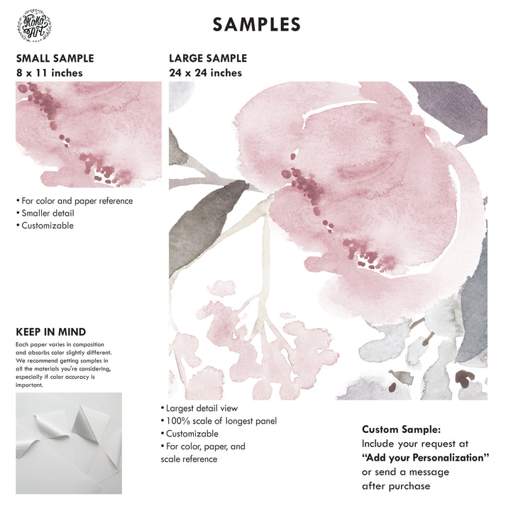 Delicate Forest Floral Wallpaper Mural