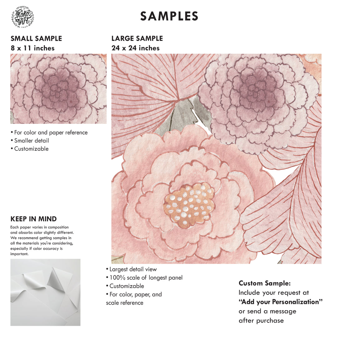 Callie Floral Wallpaper Mural - Studio Exclusive