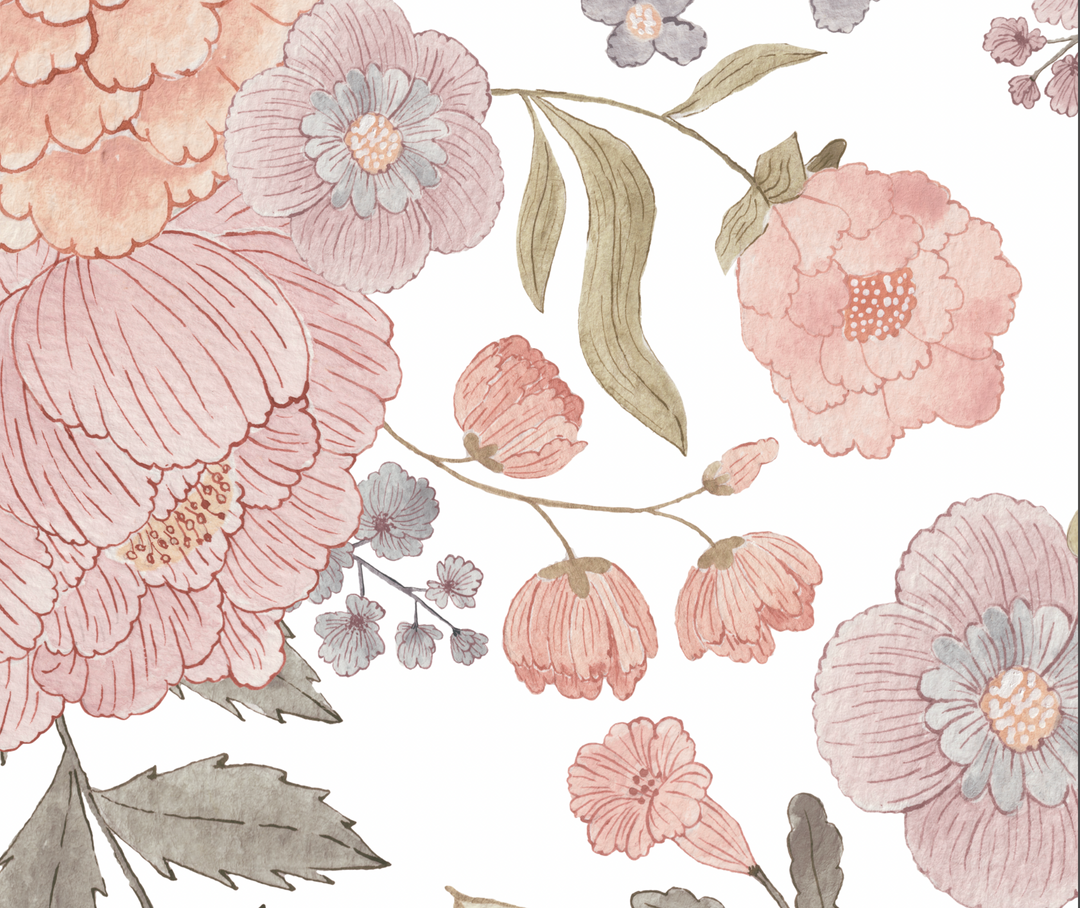 Callie Floral Wallpaper Mural - Studio Exclusive