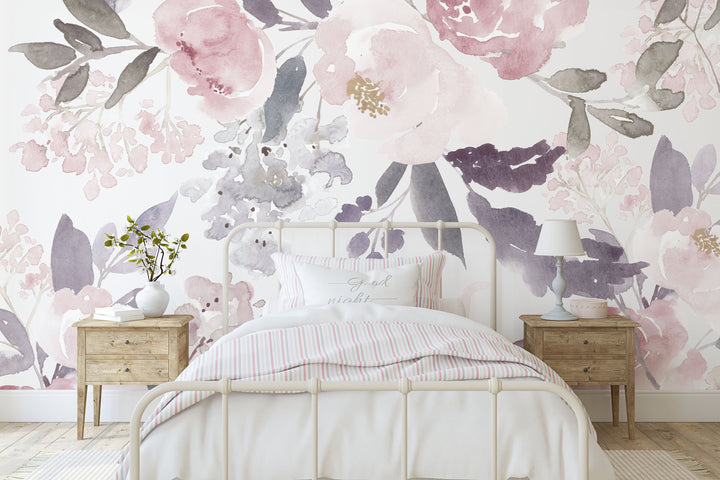 Delicate Forest Floral Wallpaper Mural