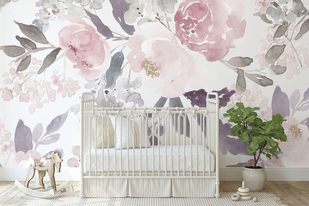 Delicate Forest Floral Wallpaper Mural