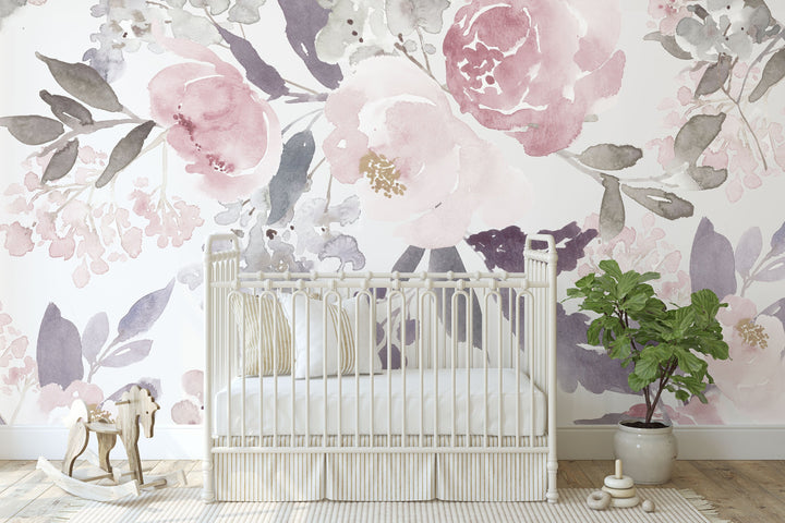 Delicate Forest Floral Wallpaper Mural