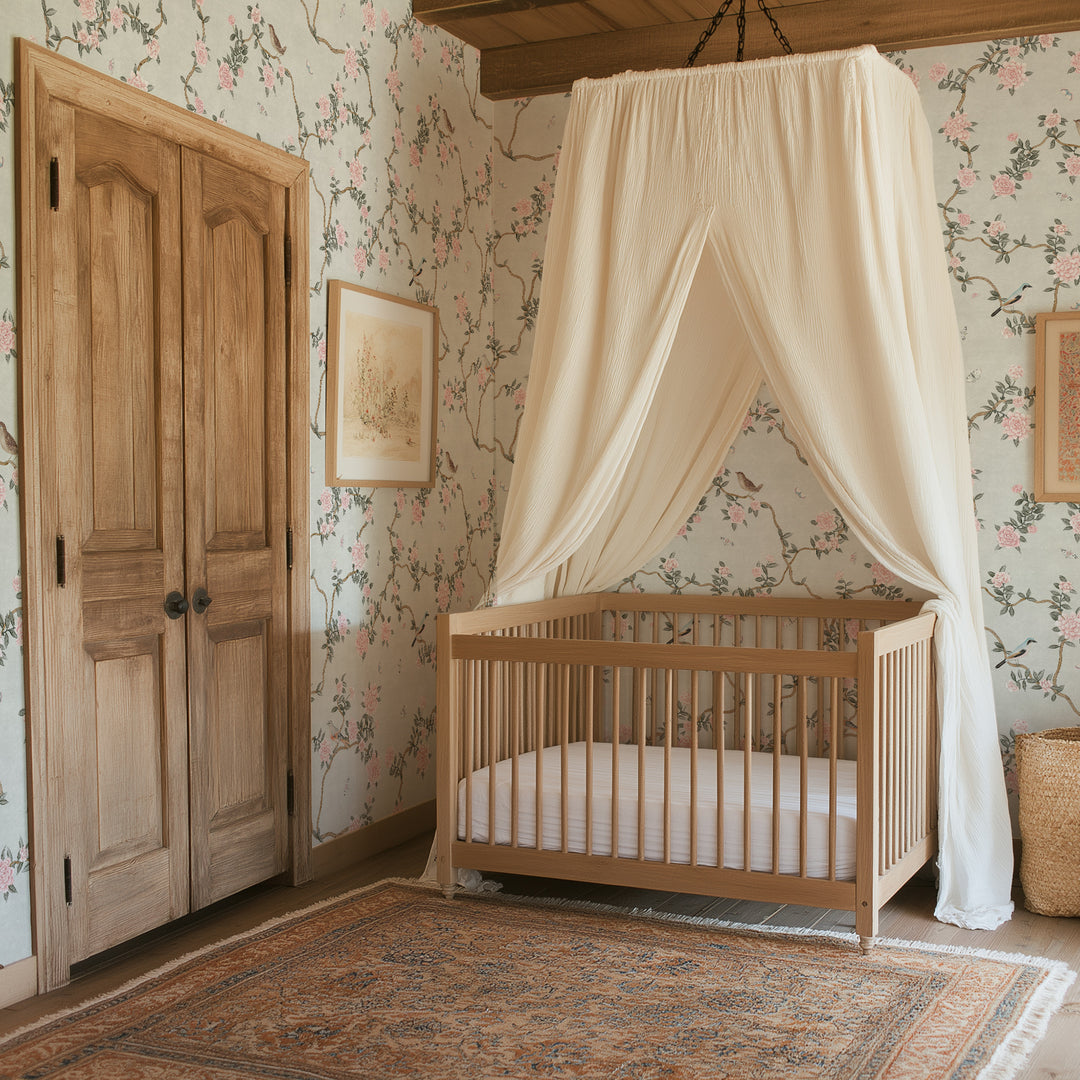 L’Atelier Botanique Chinoiserie Revival Wallpaper Mural in Mint