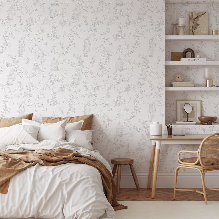 Papel pintado romántico de Toile francés