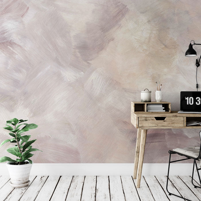 Soft Blush Mural