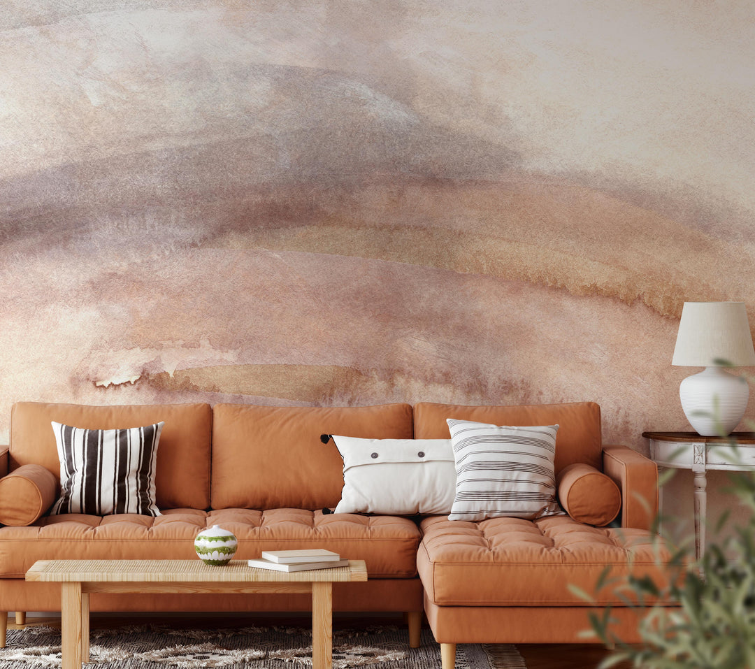 Watercolor Strokes Large Scale Mural