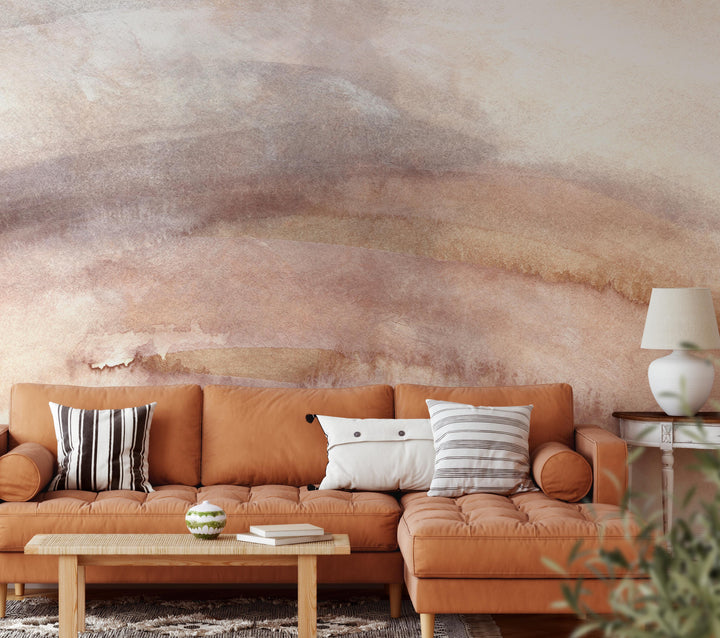 Watercolor Strokes Large Scale Mural
