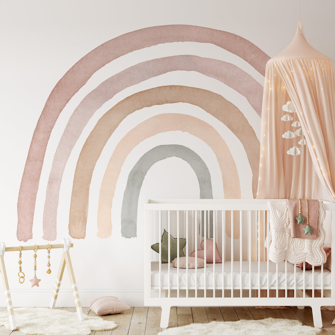 Sweet Neutral Boho Rainbow Decal