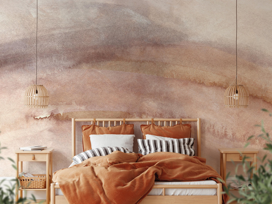 Watercolor Strokes Large Scale Mural