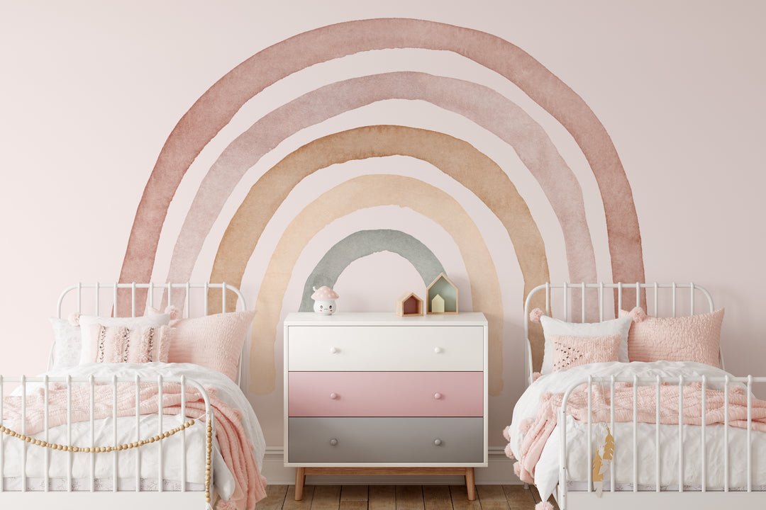 Sweet Neutral Boho Rainbow Decal