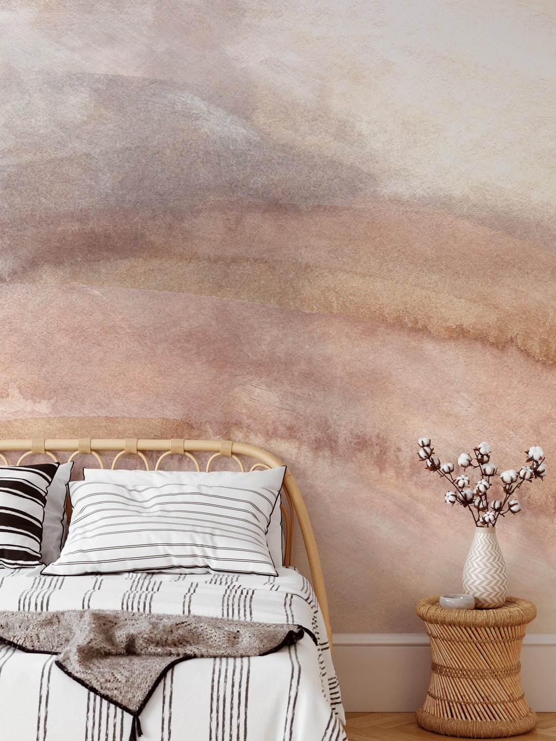 Watercolor Strokes Large Scale Mural