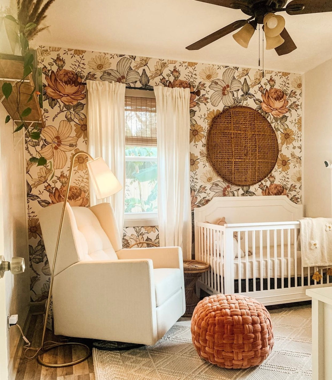 Vintage Floral Mural