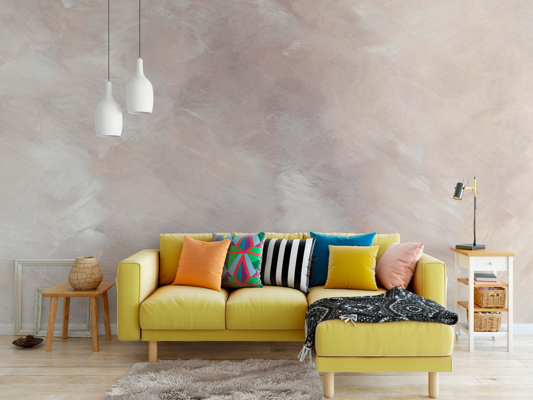 Light Brush Strokes Large Scale Mural
