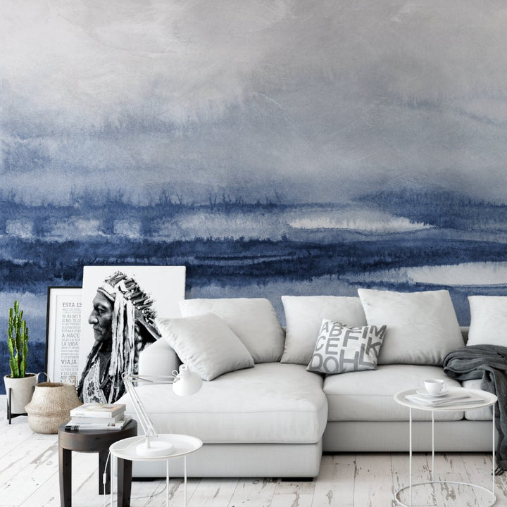 Watercolor Landscape Large Scale Mural