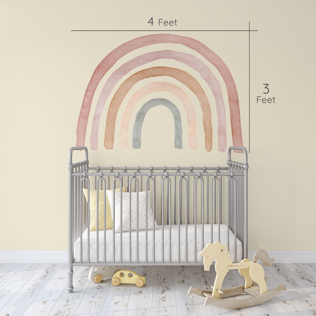Sweet Neutral Boho Rainbow Decal