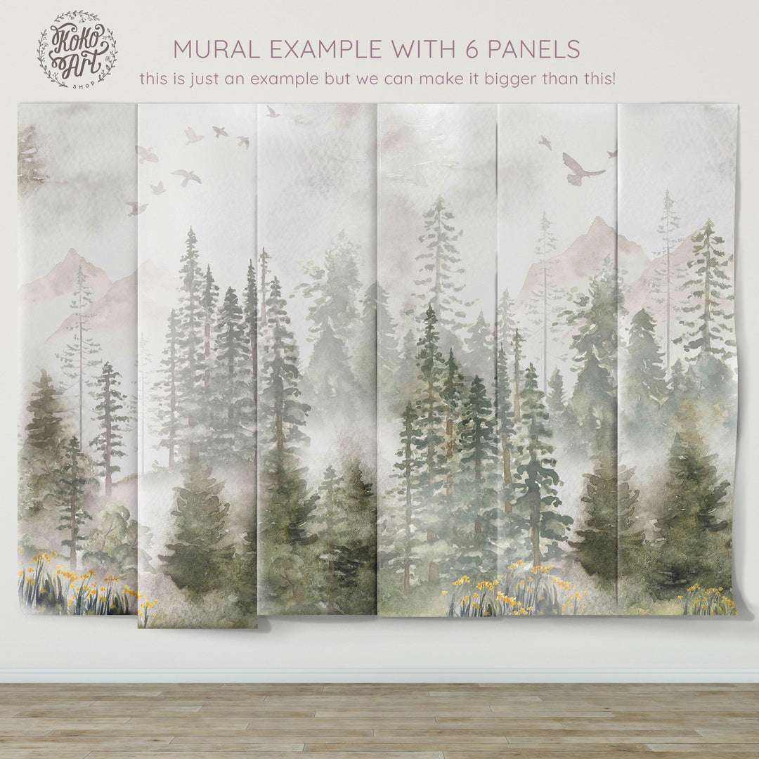 Winter Forest Mural