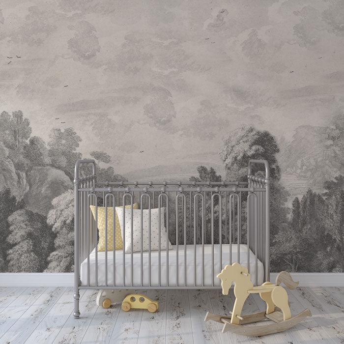 Forest in the Valley Wallpaper Mural
