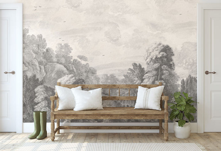 Forest in the Valley Wallpaper Mural