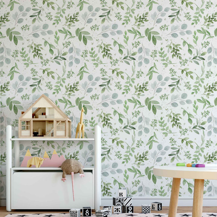 Papel pintado tropical infantil