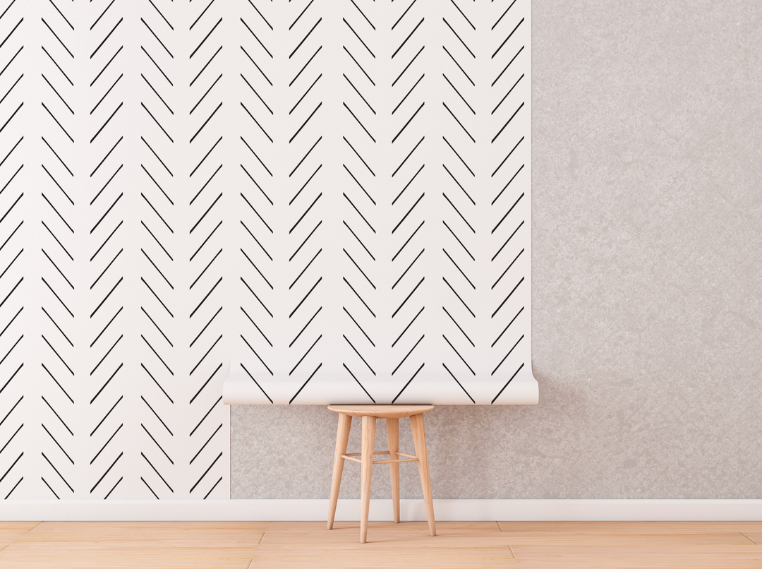 Espiga minimalista en blanco y negro